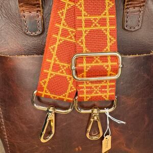 Rust Red Crossbody Strap Bright Purse Strap Guitar Bag Strap NEW! FAST SHIP